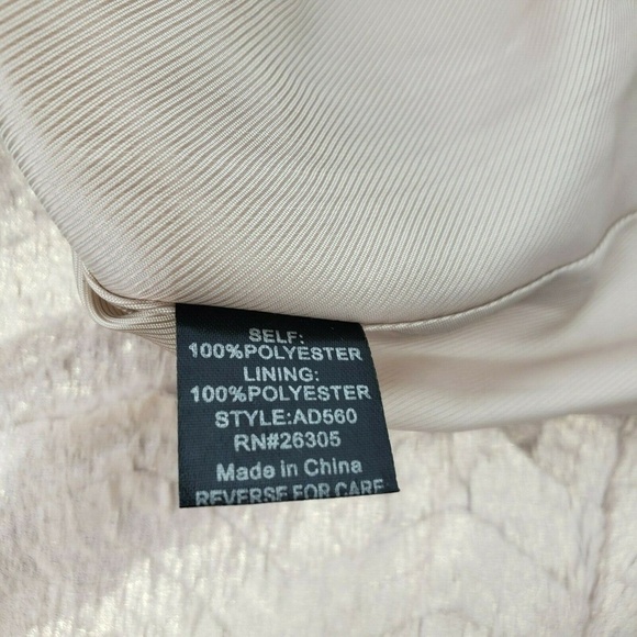 Line & Dot Mini Dress Rose Gold Faux Fur Large - Picture 5 of 5